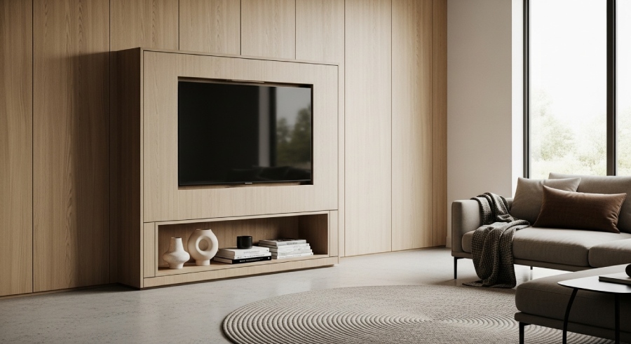 Как спрятать телевизор в интерьере