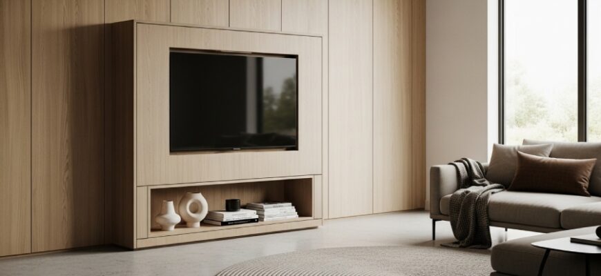 Как спрятать телевизор в интерьере