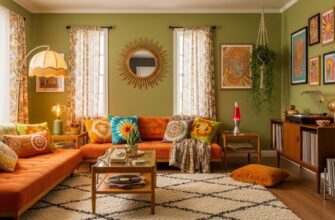 Комната в стиле ретро