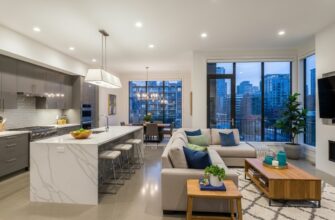 Кухня-гостиная с островом