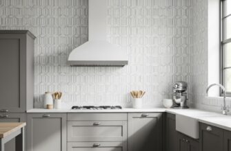 Обои для серой кухни