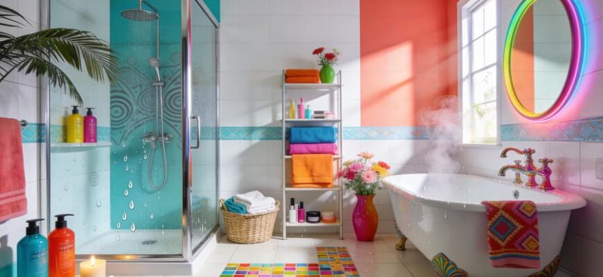 Ванная в цвете