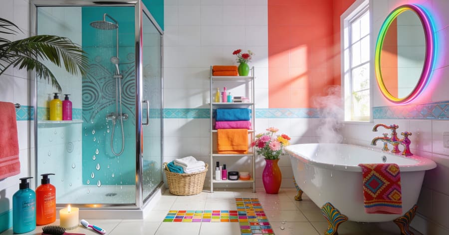 Ванная в цвете
