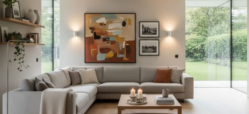 Гостиная в загородном доме