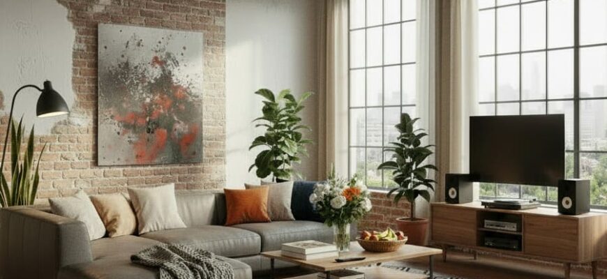 Гостиная в современном стиле