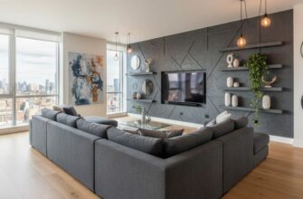 Стены в гостиной